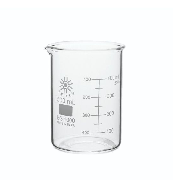 500ml Borosilicate Glass Beaker – Low Form